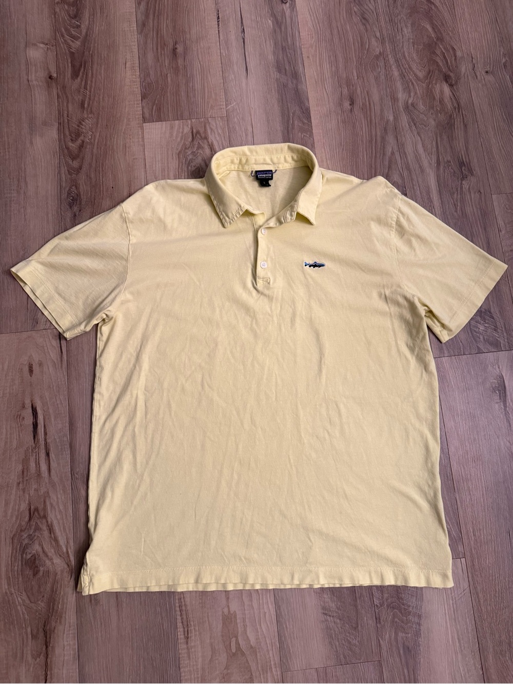 Patagonia Pale Yellow Polo Shirt